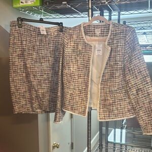 J. Crew Factory NWT Tweed Skirt and Jacket Set
